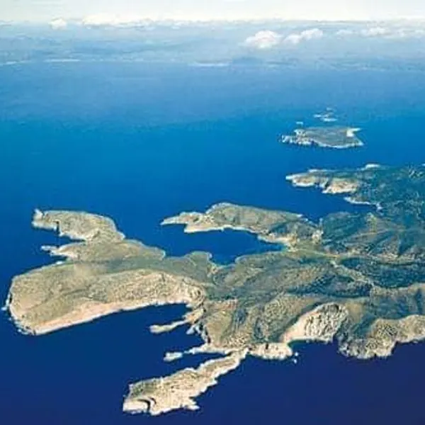 Vista aérea del archipiélago y Parque Nacional de Cabrera